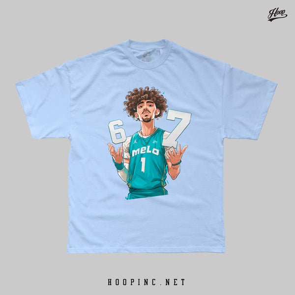 "MELO SIX SEVEN 67" heavy weight tee