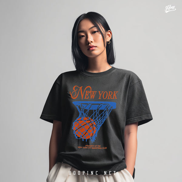 "NEW YORK BASKETBALL" Washed Tee