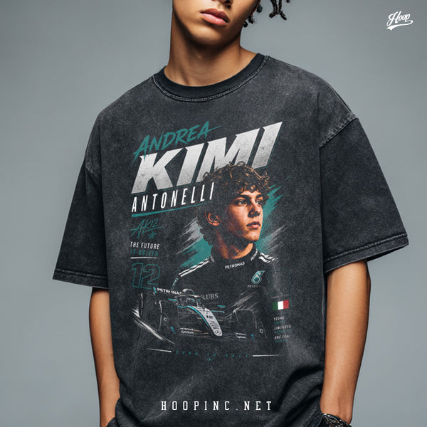 "Hoopinc Racing Poster #12" Retro Washed Tee