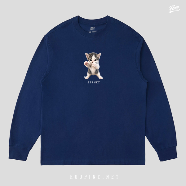 "Stinky Cat" long sleeve heavy weight tee
