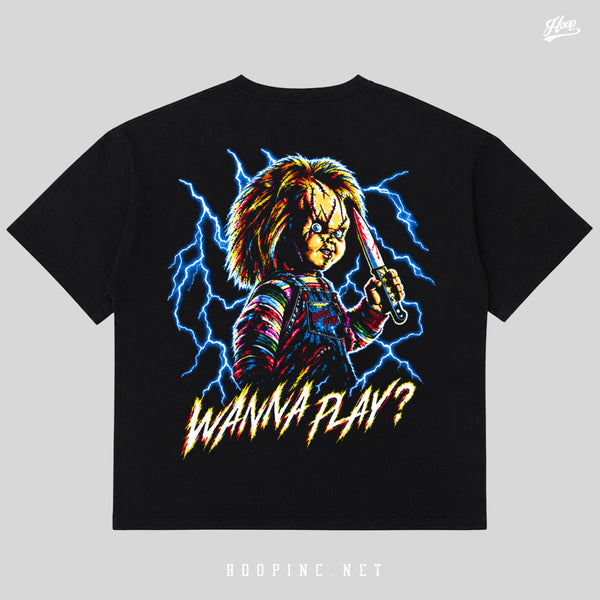 "Wanna Play?" Oversize Tee