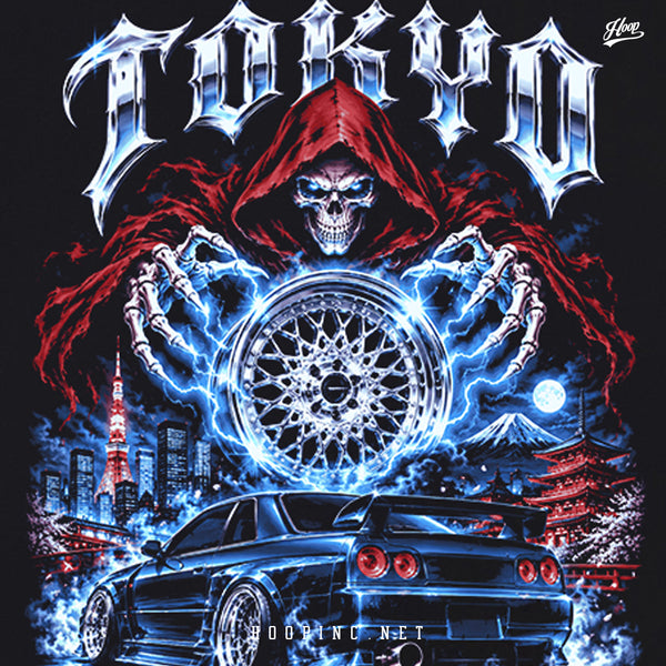 "JDM SKULL TOKYO" Oversize Tee