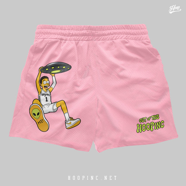 "Wemby Alien Out of This World" basketball shorts