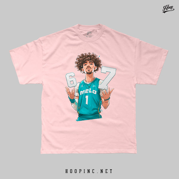 "MELO SIX SEVEN 67" heavy weight tee