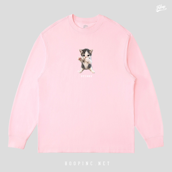 "Stinky Cat" long sleeve heavy weight tee