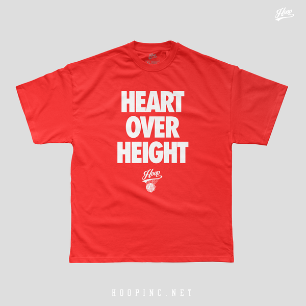 "HEART OVER HEIGHT" Heavy Weight Tee