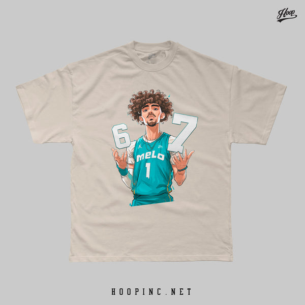 "MELO SIX SEVEN 67" heavy weight tee