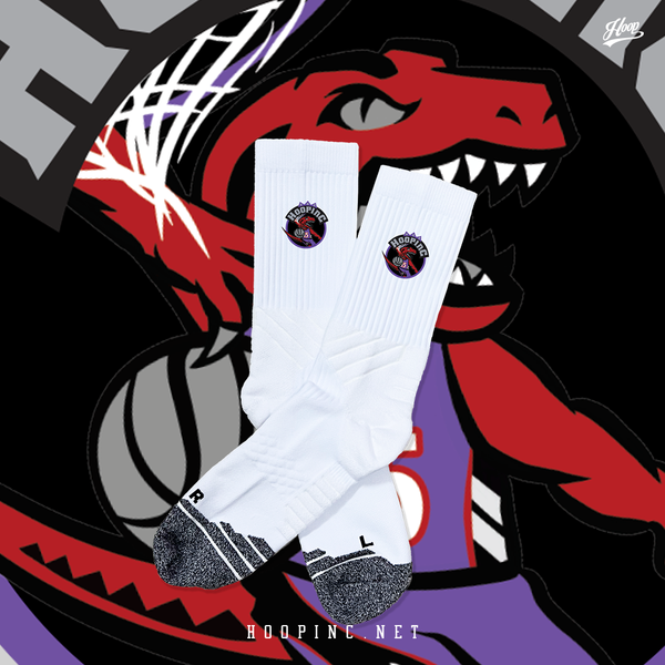 "HOOPINC RAPTORS" socks