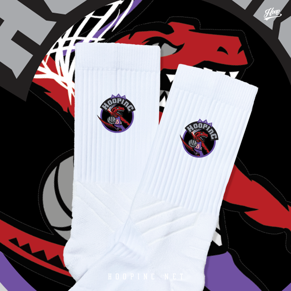 "HOOPINC RAPTORS" socks