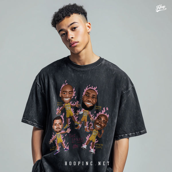 "Crazy Head - The Lakers" Washed Tee