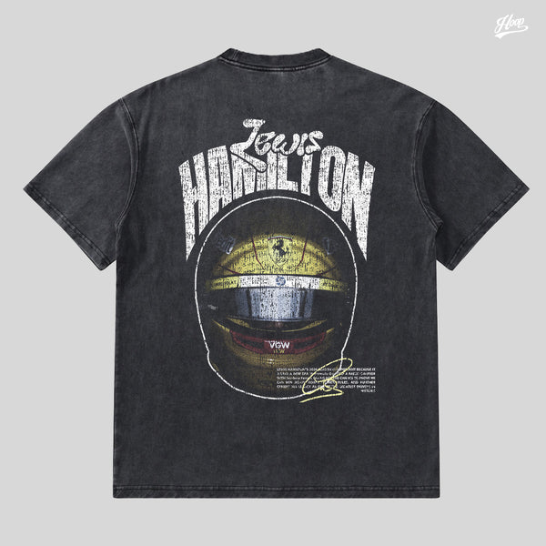 "Hoopinc Racer Helmet #1" Washed Tee