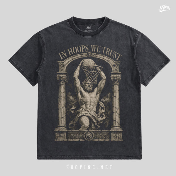 "In Hoops We Trust" Retro Washed Tee
