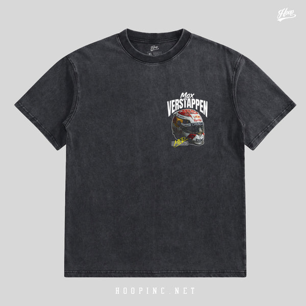 "Hoopinc Racer Helmet #3" Washed Tee