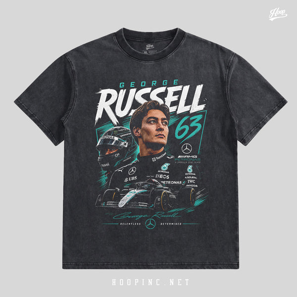 "F1 Racing - Russell Poster" Washed Tee