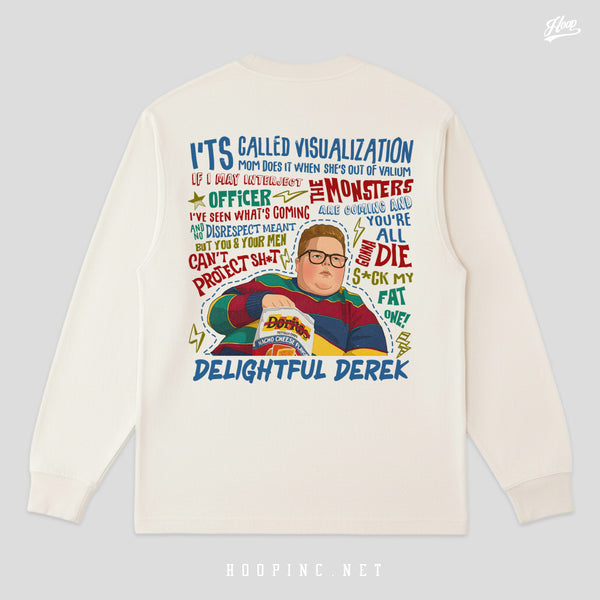 "Delightful Derek" long sleeve heavy weight tee
