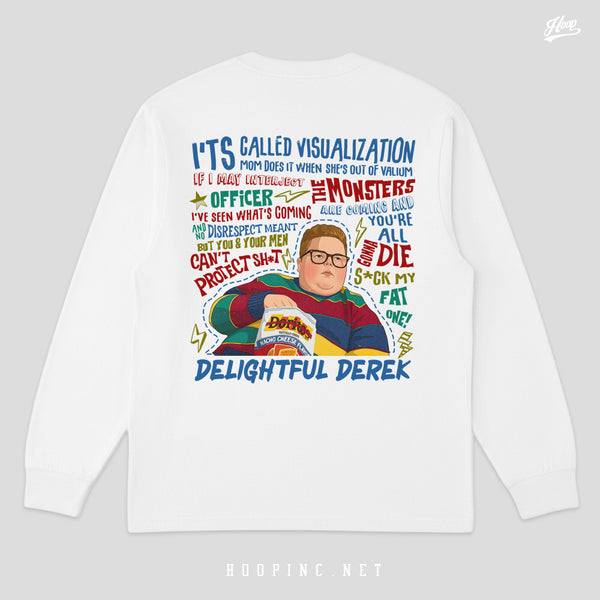 "Delightful Derek" long sleeve heavy weight tee