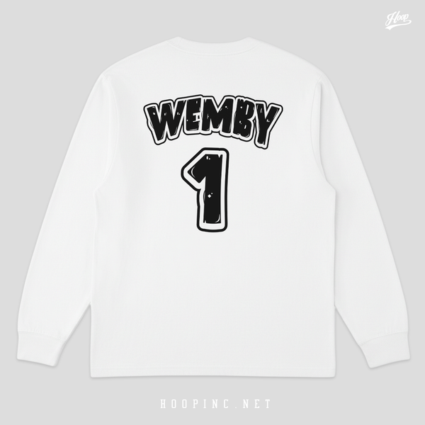 "Wemby Alien 2 Easy" long sleeve heavy weight tee