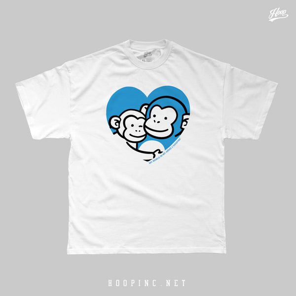 "My World In My Arms Punchi Monkeys" heavy weight tee
