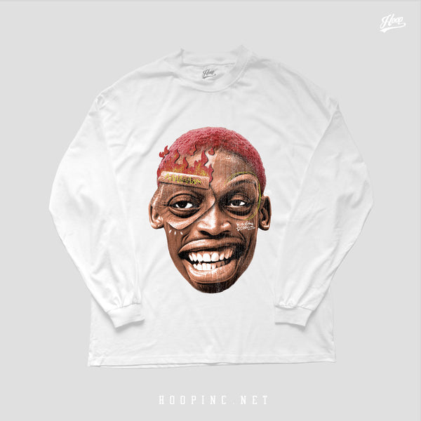 "Crazy Head - Bad Boy Rodman" long sleeve heavy weight tee