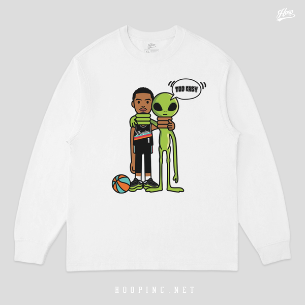 "Wemby Alien 2 Easy" long sleeve heavy weight tee