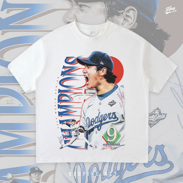 "Dodgers Samurai Duo" Washed Tee
