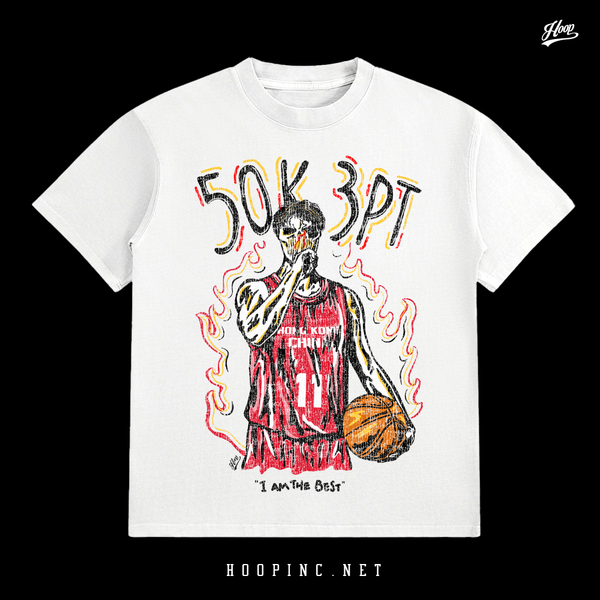 "吳委峻 50K 3PT RED" Washed Tee