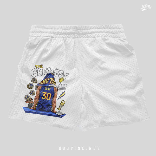 "The Greatest GOAT 30" basketball shorts