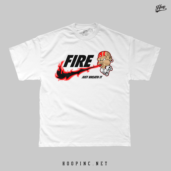 "BREATH FIRE" heavy weight tee