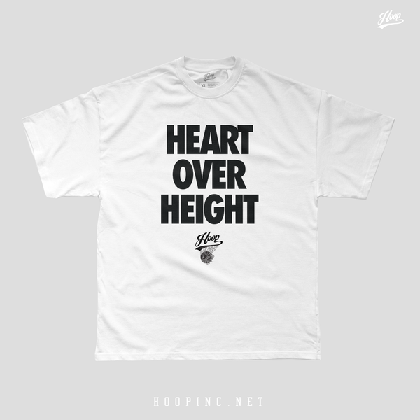 "HEART OVER HEIGHT" Heavy Weight Tee