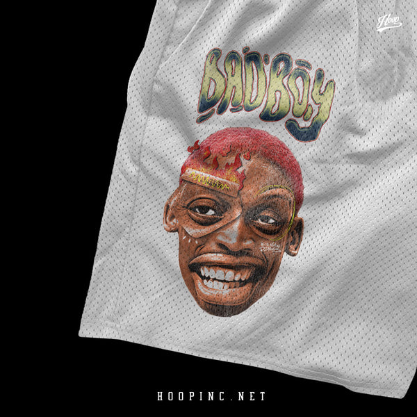"Crazy Head - Bad Boy Rodman" Basketball Shorts