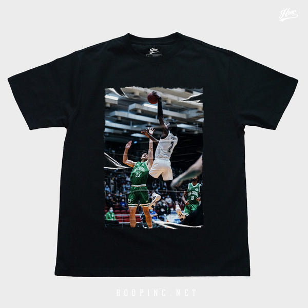 "Jahlin Smith Jayhoops_22 poster dunk" heavy weight tee