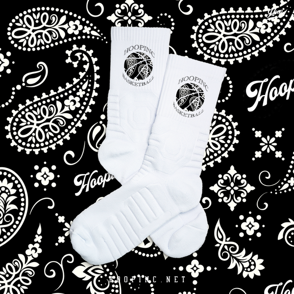"HOOPINC BASKETBALL PAISLEY PATTERN" socks