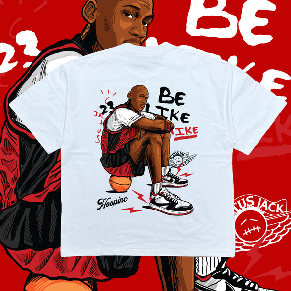 "Be Like Mike in red" Oversize Tee